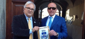 Il presidente Massimo Gariglio con il sindaco Emanuele De Zuanne