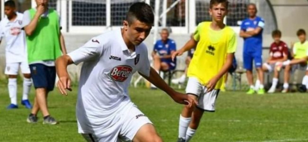 Lorenzo Grandi, autore del gol vittoria nel derby dell'Under 15