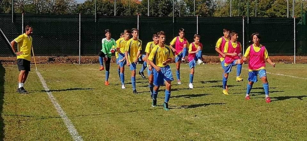 Giallobl&ugrave; del Citt&agrave; di Cossato durante un allenamento