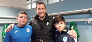 Gianluca Iervasi con due giocatori