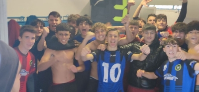 Bacigalupo festeggia la vittoria per 3-0 contro il Pertusa 