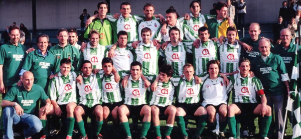 Bruno Olivieri e Dante Pollastrini con la Pro Eureka che conquist&ograve; l'Eccellenza nel 2004