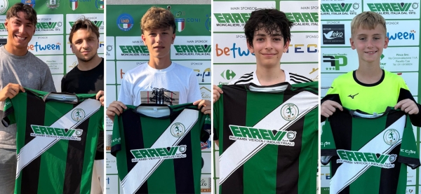 Pecetto / Mercato - Nuovi bomber per tutti: Francesco Patrascu in U17, Diego Marchiori in U16, Tommaso Bossi e Micolò Liguori in U14