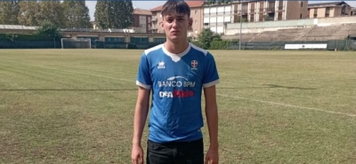 Simone Vacca, autore del 2-0 per il Novara U16