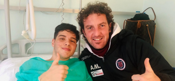 Under 17 regionali - Antonino Celeste, due crociati in un anno. Malagrin&ograve;: &ldquo;Ti aspettiamo in campo&rdquo;