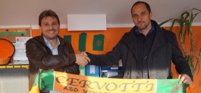 Domenico Mallardo, presidente del Venaria, insieme al direttore sportivo Marco Scognamiglio