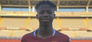 Eybi Njie, sua la rete che ha aperto le marcature nella vittoria granata