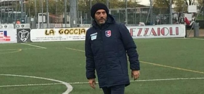 Massimiliano Schettino, allenatore del Gozzano, finora a punteggio pieno