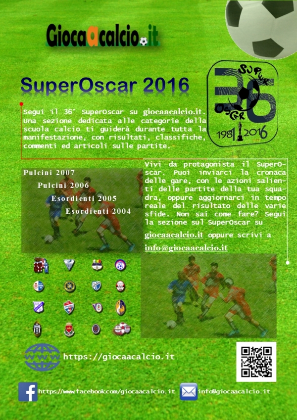 36&deg; Super Oscar 2016: Speciale Scuola Calcio