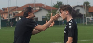 Vittorio Beggi e il suo allenatore Maurizio Cocino