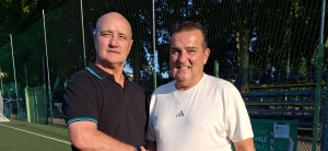 Gabriele Davin con il presidente Pasquale Giglio