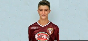 Federico Ciociola con la maglia del Torino
