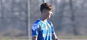 Riccardo Florio, autore del 2-0 del Novara