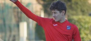 Manuel Pisano, centravanti del Pozzomaina già bloccato dal Milan
