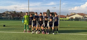 Il Chisola in campo nel match con il Lascaris