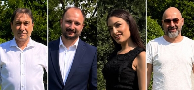 Vittorio Aliprandi, Alexander Garini, Gloria Carbone e Amedeo Acquadro