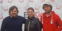 Giorgia Contu insieme a Marco Mameli e Aldo Bratti
