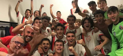 La festa nello spogliatoio del Gassinosanraffaele