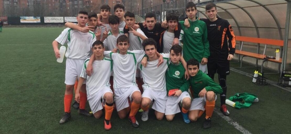 Venaria U15 dopo la vittoria per 2-0 sull'Ivrea
